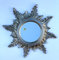 artissimo Wandspiegel Sonne Barock Antik Silber Spiegel Sonne 50cm Badspiegel Sun Mirror C495