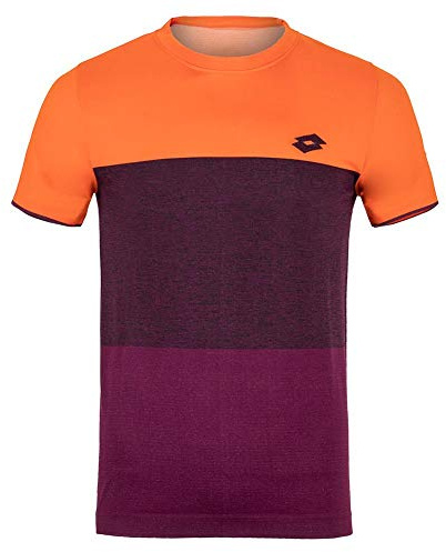 Lotto Top Ten Tee SML Herren, red orange/Grape Win (XL)