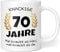 Knackige 70 Jahre Geburtstag | Geschenk zum 70. Geburtstag | Tasse mit lustigem Spruch Geschenkideen (Zum 70. Geburtstag) - Porzellan 300ml