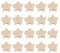 ULTNICE 50 StüCk Holzperlen Sternform FüR Diy Bastelprojekte Schmuckherstellung ArmbäNder Und Kreative Dekorationen