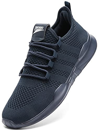 GHFKKB Laufschuhe Herren Turnschuhe Joggingschuhe Leichtgewichts Sneaker Tennisschuhe Fitness Trainingsschuhe Atmungsaktiv Sportschuhe Walking Schuhe Blau 43