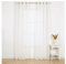 TRAMAS+ Cortinas Visillo Semitransparente para Salón y Dormitorio con Ojales, 140x300cm, 1 Pieza, Dormitorio, Infantil, Juvenil y Adulto y Comedor – Molly Blanco