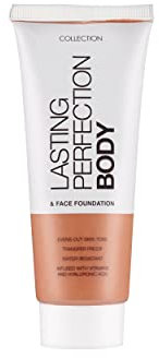 Collection Cosmetics Lasting Perfection Body and Face Foundation, Full Coverage Foundation, 65 ml, mittlere Bräune