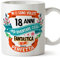 Mugffins Tazza 18 Compleanno- In italiano - Mi ci sono voluti 18 anni per diventare cosi fantastico - 350 ml - Regalo Originale e Divertente