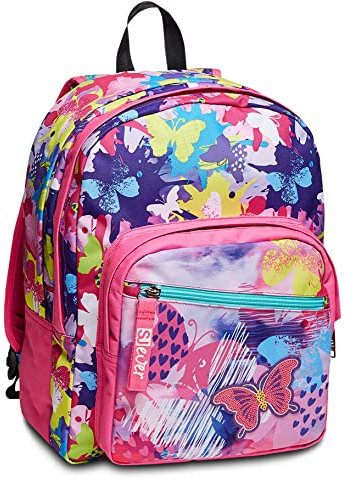 SJ Gang Zaino Doppio Scomparto Sj Ever, Rosa, 31 Lt, Scuola y Tempo Libero