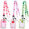 HIFOT 3 Pièces Fruits Lanière avec Porte-badge, Porte Badge Tour de Cou avec Swivel Lobster Clasp pour Porte Badges d'Identification, Carte d'étudiants, Porte-Clés, Carte Bus