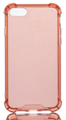 Max Power Digital Cover per Iphone 7/8/se 2020 Custodia Resistente Antiurto in Silicone Trasparente con Angoli Rinforzati Morbido Sottile TPU Silicone Protettivo Case (Iphone 7/8/se 2020, Rosso)