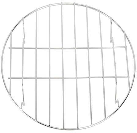 Luxshiny Einlegerost Einkochautomat BBQ-grillgestell Grillrost Edelstahl Rund Backblech Aus Stahl Pfanneneinsatz Gitter Dampfgarer Aus Metall Bratrost Backzubehör Gegrillte Platte Draussen