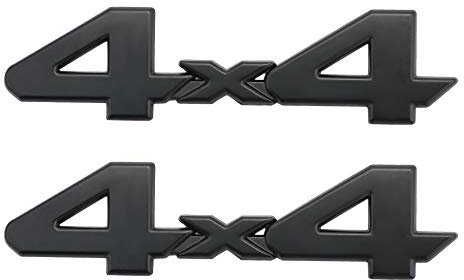 4 x 4 Embleme Aufkleber 3D Chrom Auto Tuning Aufkleber Liberty Namensschild Aufkleber Ersatz für SUV (schwarz)