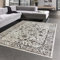 CARPETIA Dezenter Orientteppich mit Pflanzen Verzierungen & Ornamenten in Creme, 240 x 340 cm