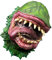 horror-shop Venus Fliegenfalle als Fleischfressende Pflanze Halloween Maske