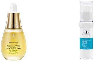 TAUTROPFEN Naturkosmetik Gesichtsöl, Regenerierendes Gesichtspflegeöl für alle Hauttypen, 35 ml & Naturkosmetik, Hyaluron, Belebendes Anti-Falten Augenfluid für müde Augen, 15 ml