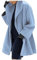 SHE.White Übergangsmantel Damen Pullover Damen Schwarz Winter Jacket for Women Outdoorjacke Mädchen Karierter Mantel Boho Kleidung Damen Black Coats Mantel Pelz(3-Sky Blue, 4XL)