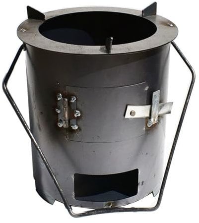 GUAWJRZDP Poêle à Bois Portable, Cuisinière Bois Chauffage, poêle à Bois, avec poignée, Facile à déplacer, for Pique-Nique, Barbecue, randonnée, Cuisine en Plein air, Urgence