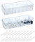 QWORK® 2 stück Kabel aufbewahrungsbox, Kabel Organizer Box, mit 20 kabelbindern, 8 fächer abziehbare, 26 * 10 * 6cm