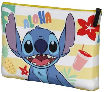 Disney-Borsa da Toilette Soleil, 30.5 x 22.5 cm, Multicolore Stitch