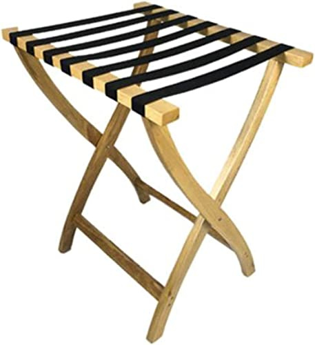 Porte-Bagages pour Chambre d'amis, Support de Valise Pliable, Porte-Bagages, Porte-Bagages Pliable en Bois Massif, Support de Chambre d'hôtel, Porte-vêtements de Chevet pour Chambre à Coucher (co