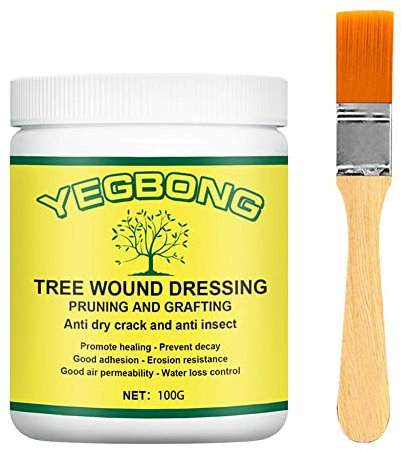 R1w8 Astversiegelung für Baum, Garten, Baum, Pfropfpaste, Wundverband, Beschneiden mit Versiegelung, Bonsai-Heilbürste, Wunde