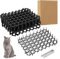 10 PCS 20x15cm Cat Scat Mat with Spikes, Anti Cat Prickle Strip Dig Stopper, Cat Repellent Mats for Garden, Pet Deterrent Mat for Dogs Foxes Cats, Garden Protection with 8 U-shaped Pegs