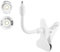 Tonton Baby Monitor Mount, Flexible Clip Clamp, Compatible with HelloBaby/Eufy Cameras, Stainless Steel & Silicone, White