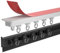 HBALDTEDC Deckenvorhang Schiene Stange Gleitschiene, Selbstklebende Vorhangschiene zur Decken- oder Wandmontage(White,280cm(2 * 140cm))