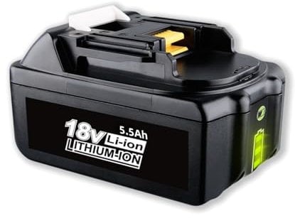 18V 5.5Ah BL1850B Li-ion Battery Replacement for Makita 18V 5.5Ah Battery Compatible with Makita Battery 18V BL1850B BL1860B BL1840 BL1845 BL1840B BL1830 BL1835 BL1820 BL1815 LXT-400