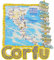Kühlschrankmagnet Korfu, Griechenland, Reise-Souvenir, Kühlschrankdekoration, Magnet-Bastel-Kollektion