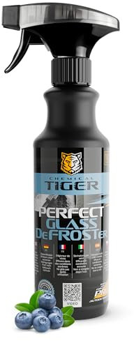 CHEMICAL TIGER Glass Defroster - Scheibenenteiser - Frostschutzmittel - Glasentfroster bis -70°C - zum Entfrosten von Fenstern, Spiegeln, Schlössern, Treppen - Nicht färbend - Beerenduft - 500 Ml