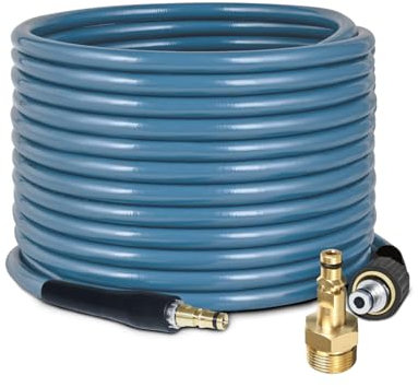 OHAYORI 6M High Pressure Washer Hose for Karcher K Series K2 K3 K4 K5 K6 K7, Super Flexible Replacement Hose with M22 14mm Thread to Quick Connect Adapter, Jet Washer Attachment for Car Cleaning