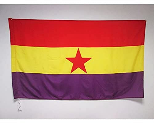 Segunda República Española Estrella Roja - España Republicana 90X150Cm Banderas De Jardín Gracioso Bandera Decorativa De Patio Bandera De Vacación Decorativa Para Césped Patio