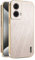 ILING Cover per Motorola Moto G85 5G, Design Unico in Metallo Spazzolato, Premio Finitura in Pelle Custodia, Ultrasottile Morbido Silicone TPU Bumper Antiurto Case (Oro)