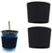 2PCS Silicone Cup Sleeves Black,Hot Cup Sleeve,Heat Insulation Coffee Cup Sleeves for Tumblers,Glass Bottle Cup