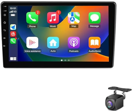 Autoradio für K-IA CEED 2006-2012 mit Wireless Carplay Android Auto Mirror Link 9 Zoll Touchscreen Navi GPS EQ Bluetooth WiFi FM/RDS Radio Lenkradsteuerung(Color:4 CORE 2+32G)