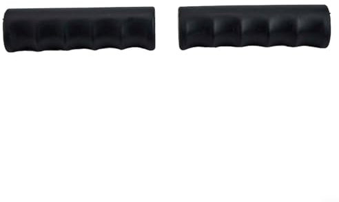 Wheelbarrow Rubber Handles 2 Pack Black Replacement Grip for Round Tubes Non-Slip Weatherproof Easy Install Garden Cart Accessory(118 x 26mm)