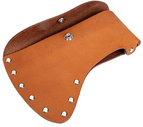 Outanaya Cattlehide Blade Protector Sleeve Portable Cover Outdoor Camping Waist Hanging Storage Case Single Pack