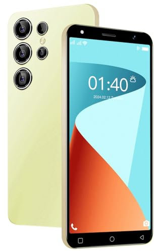 LatsYrs 4G Mobile Phone - 2GB and 16GB/Expandable storage 128GB, MediaTek Processor 3500mAh long-lasting battery,Dual SIM Dual Camera,Smooth (L25Ultra-Yellow)