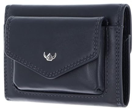 Golden Head Leder Geldbörse Polo RFID Protect Minischeintasche 1079 Marineblau dunkelblau