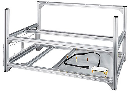 Baseltek 6 GPU Aluminium Mining Rig Open Air Frame Case