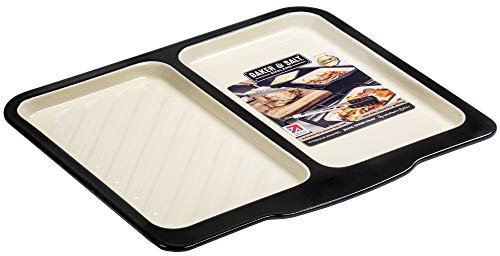 Bandeja doble grande para hornear y sal