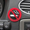 B71 3er Set 3D Aufkleber NO Smoking - Nichtraucher Pictogramm Sticker für Auto-Türen und Innen-/Außenbereich - Rauchen Verboten Aufkleber für glatte, staubfreie Oberflächen