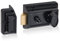 SUMBIN Night Latch Deadbolt Rim Lock,Antique Locks with Keys for Front Door in Black Finish