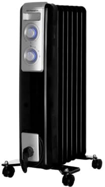 Orbegozo RN 1500 - Radiador de aceite, 7 elementos, 1500 W, luz LED, termostato regulable, recogecables, ruedas pivotantes