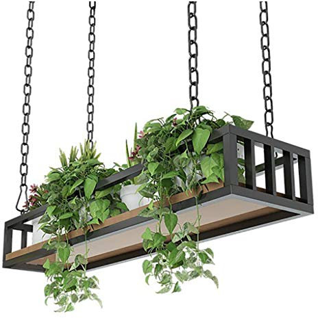 Cuisine Hanging Wine Rack, plafond suspendu étagère Hanger, montage mural étagères flottant de fer for Bars Restaurants Cuisines/Cellars commerciaux Clubs range bouteille (Size : 100 * 25 * 15cm)