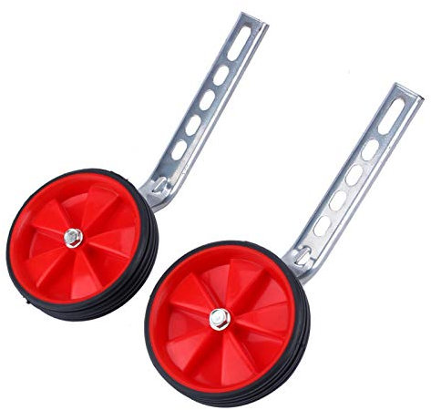 Kinderstützrad, stabil Kinderfahrradstabilisatoren Fahrradstützräder Universal Safe 12-20 Zoll Rot mit Montagesatz