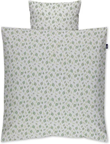 Alvi Bettwäsche Organic Cotton Drifting Leaves 80x80 cm | 401110359