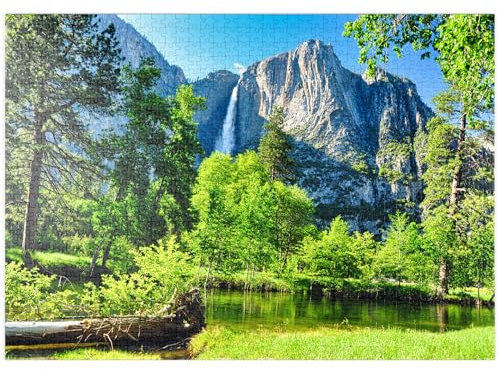 MyPuzzle Yosemite-Wasserfall, Yosemite-Nationalpark, Kalifornien - Premium 1000 Teile Puzzle - MyPuzzle Sonderkollektion von Puzzle Galaxy