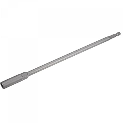 sourcing map 1/4 Quick-Change Hex Shank 9mm Nut Setter Driver Drill Bit, 9.84 Length, Metric No-Magnetic