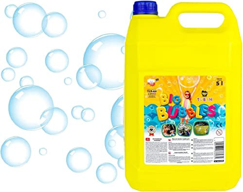 COIL Seifenblasenflüssigkeit, Seifenblasen für Hochzeit, Kindergeburtstag, Sommerfest, Farbige Seifenblasen für Kinder und Erwachsene, für Riesenseifenblasen und Normale Seifenblasen, 5 l