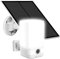 VisorTech WiFi Solar-Kamera: Solar-2K-Überwachungskamera, LED-Licht, Alarm, 14,4-Ah-Akku, WLAN, App (Überwachungskamera Set, Überwachung Kamera außen, Solarlampe mit Bewegungsmelder)