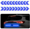 JNNJ 2Pcs Auto Pfeil Reflektierende Warnung Aufkleber, Nacht Zeit Hohe Sichtbarkeit Selbst Klebeband, Universal für Auto Anhänger LKW Motorrad Fahrrad Boot（Blau）